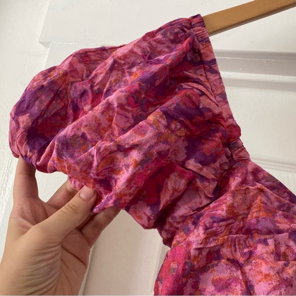 Free People Short Puff Sleeve Sundrenched Maxi Dress - Picture 4 of 7